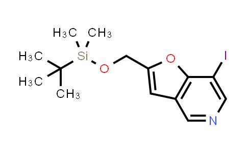 CAS No. 1956364-46-7, Furo[3,2-c]pyridine, 2-[[[(1,1-dimethylethyl)dimethylsilyl]oxy]methyl]-7-iodo-