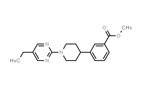 CAS No. 1956364-79-6, Methyl 3-(1-(5-ethylpyrimidin-2-yl)piperidin-4-yl)benzoate