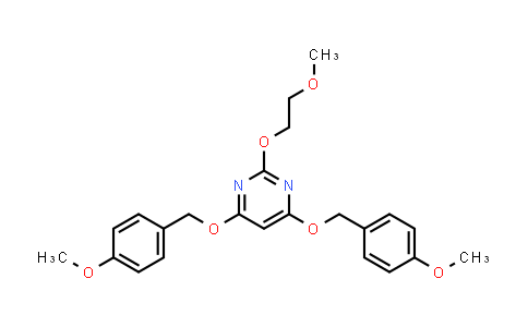 CAS No. 1956364-82-1, Pyrimidine, 2-(2-methoxyethoxy)-4,6-bis[(4-methoxyphenyl)methoxy]-