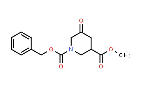 CAS No. 1956365-99-3, 1-Benzyl 3-methyl 5-oxopiperidine-1,3-dicarboxylate