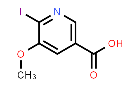 CAS No. 1956366-51-0, 6-Iodo-5-methoxynicotinic acid