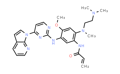 1956378-29-2 | N-(5-((4-(1H-pyrrolo[2,3-b]pyridin-1-yl)pyrimidin-2-yl)amino)-2-((2-(dimethylamino)ethyl)(methyl)amino)-4-methoxyphenyl)acrylamide