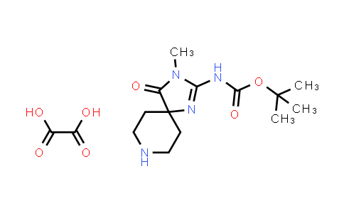 MC536827 | 1956426-40-6 | Tert-butyl (3-methyl-4-oxo-1,3,8-triazaspiro[4.5]dec-1-en-2-yl)carbamate oxalate