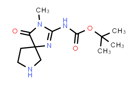CAS No. 1956426-43-9, tert-Butyl (3-methyl-4-oxo-1,3,7-triazaspiro[4.4]non-1-en-2-yl)carbamate