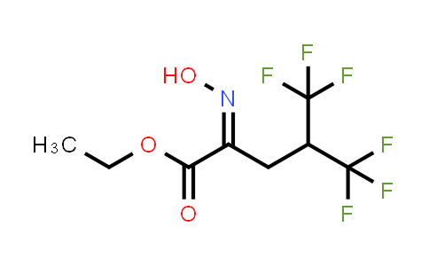CAS No. 1956426-81-5, Pentanoic acid, 5,5,5-trifluoro-2-(hydroxyimino)-4-(trifluoromethyl)-, ethyl ester