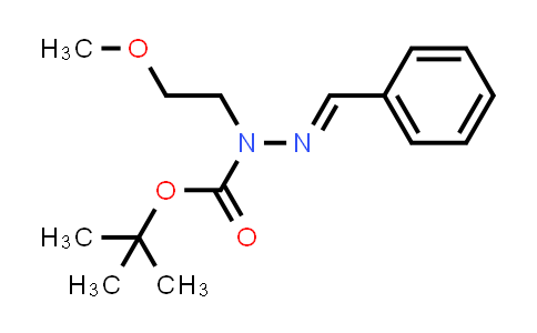 CAS No. 1956426-88-2, Hydrazinecarboxylic acid, 1-(2-methoxyethyl)-2-(phenylmethylene)-, 1,1-dimethylethyl ester