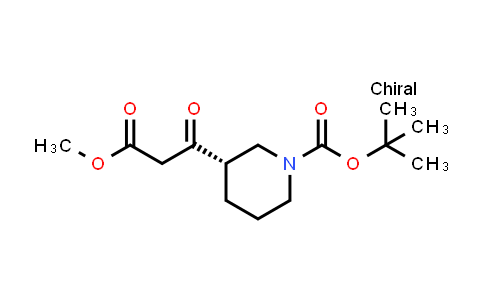 CAS No. 1956435-45-2, (S)-tert-Butyl 3-(3-methoxy-3-oxopropanoyl)piperidine-1-carboxylate