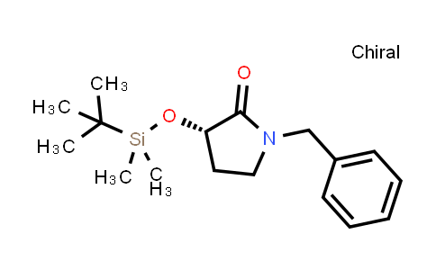 1956436-52-4 | 2-Pyrrolidinone, 3-[[(1,1-dimethylethyl)dimethylsilyl]oxy]-1-(phenylmethyl)-, (3S)-