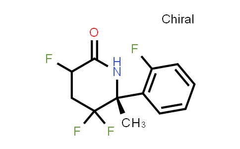 CAS No. 1957130-74-3, 2-Piperidinone, 3,5,5-trifluoro-6-(2-fluorophenyl)-6-methyl-, (6R)-