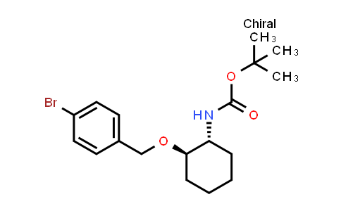 CAS No. 1958100-53-2, rel-tert-Butyl ((1R,2R)-2-((4-bromobenzyl)oxy)cyclohexyl)carbamate