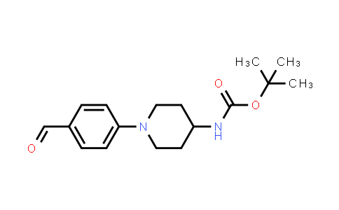 CAS No. 1958100-77-0, tert-Butyl (1-(4-formylphenyl)piperidin-4-yl)carbamate