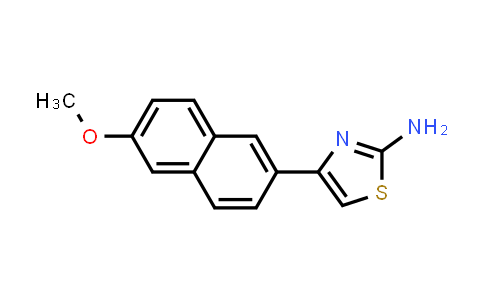 CAS No. 195824-61-4, 4-(6-Methoxy-2-naphthyl)-1,3-thiazol-2-amine
