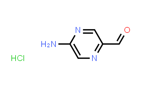 CAS No. 1965308-99-9, 5-Aminopyrazine-2-carbaldehyde hydrochloride
