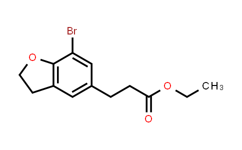 196597-67-8 | Ethyl 3-(7-bromo-2,3-dihydrobenzofuran-5-yl)propanoate