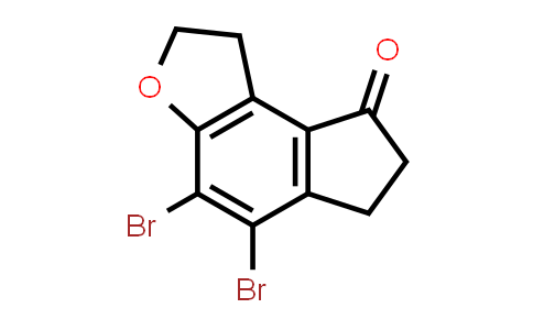 CAS No. 196597-77-0, 4,5-Dibromo-6,7-dihydro-1H-indeno[5,4-b]furan-8(2H)-one
