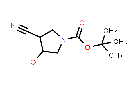 CAS No. 197143-33-2, tert-Butyl 3-cyano-4-hydroxypyrrolidine-1-carboxylate