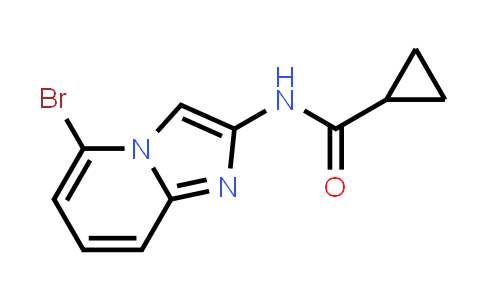 CAS No. 1973485-26-5, N-{5-Bromoimidazo[1,2-a]pyridin-2-yl}cyclopropanecarboxamide