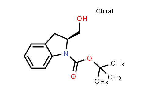 CAS No. 197460-25-6, 1H-Indole-1-carboxylic acid, 2,3-dihydro-2-(hydroxymethyl)-, 1,1-dimethylethyl ester, (2S)-