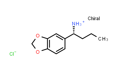 CAS No. 197508-49-9, (R)-1-(benzo[d][1,3]dioxol-5-yl)butan-1-aminium chloride