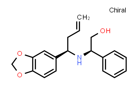 DY537080 | 197577-06-3 | (R)-2-((R)-1-(benzo[d][1,3]dioxol-5-yl)but-3-enylamino)-2-phenylethanol