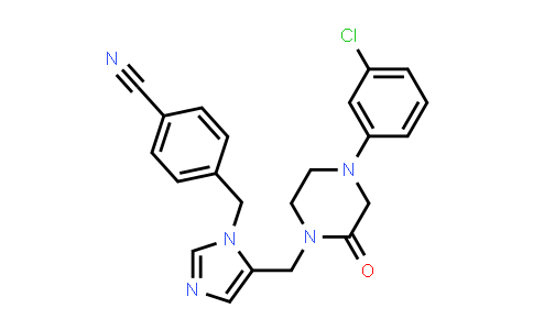 MC537109 | 197853-31-9 | Benzonitrile, 4-[[5-[[4-(3-chlorophenyl)-2-oxo-1-piperazinyl]methyl]-1H-imidazol-1-yl]methyl]-