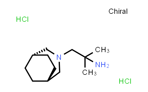 CAS No. 19824-08-9, 3-Azabicyclo[3.2.2]nonane-3-ethanamine, a,a-dimethyl-, (Hydrochloride) (1:2)