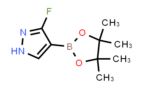 CAS No. 1983153-03-2, 3-Fluoro-4-(4,4,5,5-tetramethyl-1,3,2-dioxaborolan-2-yl)-1H-pyrazole