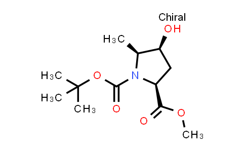 CAS No. 1984825-18-4, 1,2-Pyrrolidinedicarboxylic acid, 4-hydroxy-5-methyl-, 1-(1,1-dimethylethyl) 2-methyl ester, (2S,4S,5S)-