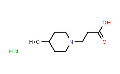 CAS No. 19854-75-2, 3-(4-Methylpiperidin-1-yl)propanoic acid hydrochloride
