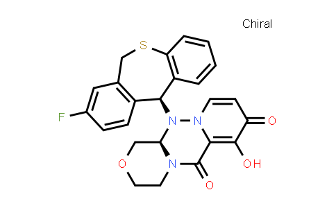 CAS No. 1985605-62-6, (R)-12-((S)-8-Fluoro-6,11-dihydrodibenzo[b,e]thiepin-11-yl)-7-hydroxy-3,4,12,12a-tetrahydro-1H-[1,4]oxazino[3,4-c]pyrido[2,1-f][1,2,4]triazine-6,8-dione