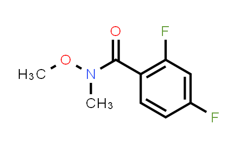 CAS No. 198967-25-8, 2,4-difluoro-N-methoxy-N-methylbenzamide