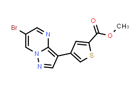 MC537310 | 1990492-94-8 | Methyl 4-(6-bromopyrazolo[1,5-a]pyrimidin-3-yl)thiophene-2-carboxylate
