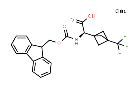 CAS No. 1992961-04-2, (R)-2-((((9H-Fluoren-9-yl)methoxy)carbonyl)amino)-2-(3-(trifluoromethyl)bicyclo[1.1.1]pentan-1-yl)acetic acid