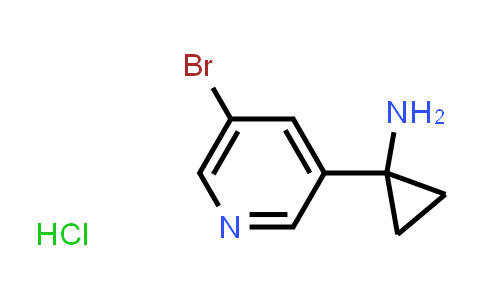 CAS No. 1993189-05-1, 1-(5-Bromopyridin-3-yl)cyclopropan-1-amine hydrochloride