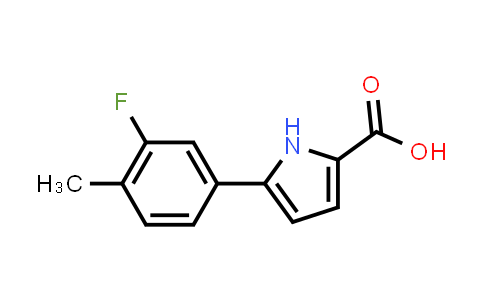 CAS No. 1993243-79-0, 5-(3-Fluoro-4-methylphenyl)-1H-pyrrole-2-carboxylic acid