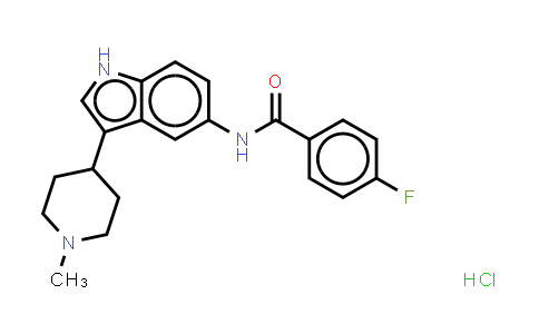MC537388 | 199673-74-0 | 4-氟-N-(3-(1-甲基哌啶-4-基)-1H-吲哚-5-基)苯甲酰胺盐酸盐