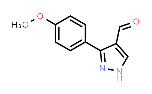 CAS No. 199682-73-0, 3-(4-Methoxyphenyl)-1h-pyrazole-4-carbaldehyde