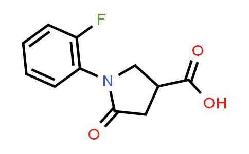 CAS No. 1998-86-3, 1-(2-Fluorophenyl)-5-oxo-3-pyrrolidinecarboxylic acid
