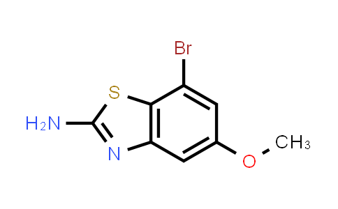 CAS No. 1998062-49-9, 7-Bromo-5-methoxybenzo[d]thiazol-2-amine