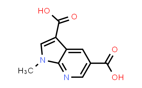 CAS No. 199933-12-5, 1H-Pyrrolo[2,3-b]pyridine-3,5-dicarboxylic acid, 1-methyl-