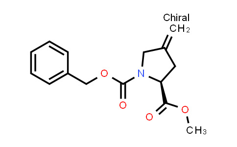 CAS No. 200184-60-7, 1-Benzyl 2-methyl (2S)-4-methylidenepyrrolidine-1,2-dicarboxylate