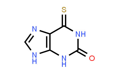 CAS No. 2002-59-7, 6-Thioxo-1,3,6,9-tetrahydro-2H-purin-2-one