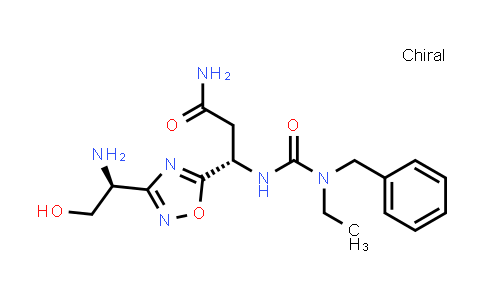 CAS No. 2007110-48-5, 1,2,4-Oxadiazole-5-propanamide, 3-[(1S)-1-amino-2-hydroxyethyl]-β-[[[ethyl(phenylmethyl)amino]carbonyl]amino]-, (βS)-