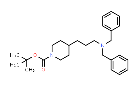 CAS No. 2007908-44-1, 1-Piperidinecarboxylic acid, 4-[3-[bis(phenylmethyl)amino]propyl]-, 1,1-dimethylethyl ester