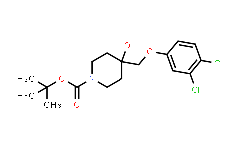 CAS No. 2007908-51-0, tert-butyl 4-((3,4-dichlorophenoxy)methyl)-4-hydroxypiperidine-1-carboxylate