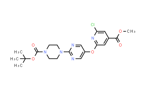 CAS No. 2007908-94-1, 1-Piperazinecarboxylic acid, 4-[5-[[6-chloro-4-(methoxycarbonyl)-2-pyridinyl]oxy]-2-pyrimidinyl]-, 1,1-dimethylethyl ester