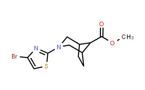 CAS No. 2007909-42-2, methyl 3-(4-bromothiazol-2-yl)-3-azabicyclo[3.2.1]octane-8-carboxylate