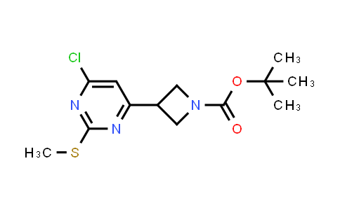 CAS No. 2007909-66-0, 1-Azetidinecarboxylic acid, 3-[6-chloro-2-(methylthio)-4-pyrimidinyl]-, 1,1-dimethylethyl ester