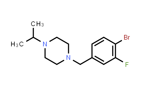 CAS No. 2007909-70-6, Piperazine, 1-[(4-bromo-3-fluorophenyl)methyl]-4-(1-methylethyl)-