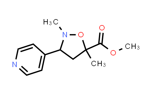 CAS No. 2007915-47-9, 5-Isoxazolidinecarboxylic acid, 2,5-dimethyl-3-(4-pyridinyl)-, methyl ester